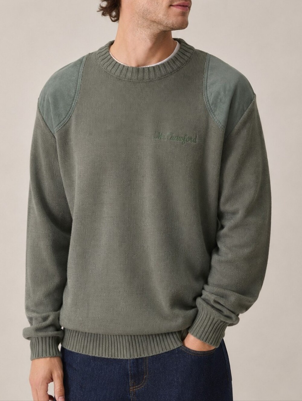 Barbour Vintage Pure Wool Shooting Jumper Commando Sweater Green Men XL Gorpcore